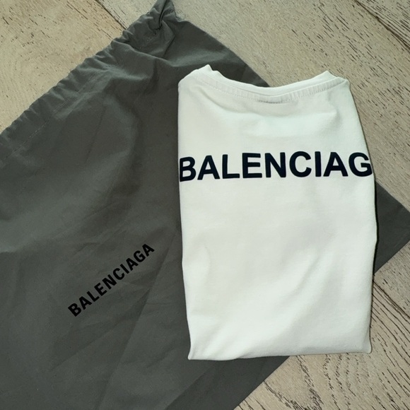 Balenciaga tee t-shirt white pristine 128 = 7 / 8 kids youth see measurements - Picture 2 of 10